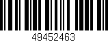 Código de barras (EAN, GTIN, SKU, ISBN): '49452463'