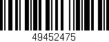 Código de barras (EAN, GTIN, SKU, ISBN): '49452475'