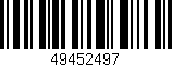 Código de barras (EAN, GTIN, SKU, ISBN): '49452497'