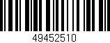 Código de barras (EAN, GTIN, SKU, ISBN): '49452510'