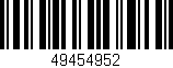 Código de barras (EAN, GTIN, SKU, ISBN): '49454952'