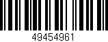 Código de barras (EAN, GTIN, SKU, ISBN): '49454961'