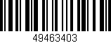 Código de barras (EAN, GTIN, SKU, ISBN): '49463403'