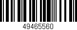 Código de barras (EAN, GTIN, SKU, ISBN): '49465560'