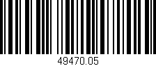 Código de barras (EAN, GTIN, SKU, ISBN): '49470.05'