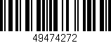 Código de barras (EAN, GTIN, SKU, ISBN): '49474272'