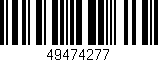 Código de barras (EAN, GTIN, SKU, ISBN): '49474277'