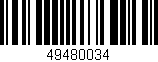Código de barras (EAN, GTIN, SKU, ISBN): '49480034'