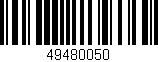 Código de barras (EAN, GTIN, SKU, ISBN): '49480050'