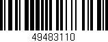 Código de barras (EAN, GTIN, SKU, ISBN): '49483110'