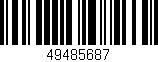 Código de barras (EAN, GTIN, SKU, ISBN): '49485687'