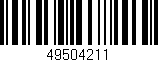Código de barras (EAN, GTIN, SKU, ISBN): '49504211'
