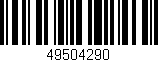 Código de barras (EAN, GTIN, SKU, ISBN): '49504290'