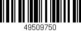 Código de barras (EAN, GTIN, SKU, ISBN): '49509750'