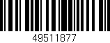 Código de barras (EAN, GTIN, SKU, ISBN): '49511877'