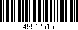 Código de barras (EAN, GTIN, SKU, ISBN): '49512515'