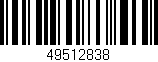 Código de barras (EAN, GTIN, SKU, ISBN): '49512838'