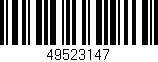 Código de barras (EAN, GTIN, SKU, ISBN): '49523147'