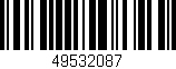 Código de barras (EAN, GTIN, SKU, ISBN): '49532087'