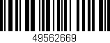 Código de barras (EAN, GTIN, SKU, ISBN): '49562669'