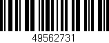 Código de barras (EAN, GTIN, SKU, ISBN): '49562731'