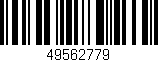 Código de barras (EAN, GTIN, SKU, ISBN): '49562779'