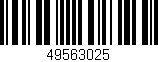 Código de barras (EAN, GTIN, SKU, ISBN): '49563025'