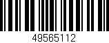 Código de barras (EAN, GTIN, SKU, ISBN): '49565112'