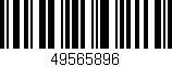 Código de barras (EAN, GTIN, SKU, ISBN): '49565896'