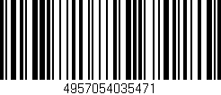 Código de barras (EAN, GTIN, SKU, ISBN): '4957054035471'