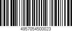 Código de barras (EAN, GTIN, SKU, ISBN): '4957054500023'