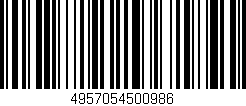 Código de barras (EAN, GTIN, SKU, ISBN): '4957054500986'