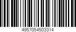 Código de barras (EAN, GTIN, SKU, ISBN): '4957054503314'