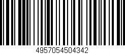 Código de barras (EAN, GTIN, SKU, ISBN): '4957054504342'