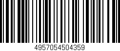 Código de barras (EAN, GTIN, SKU, ISBN): '4957054504359'