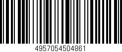 Código de barras (EAN, GTIN, SKU, ISBN): '4957054504861'