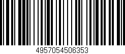 Código de barras (EAN, GTIN, SKU, ISBN): '4957054506353'
