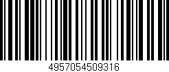 Código de barras (EAN, GTIN, SKU, ISBN): '4957054509316'