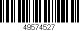 Código de barras (EAN, GTIN, SKU, ISBN): '49574527'
