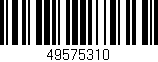 Código de barras (EAN, GTIN, SKU, ISBN): '49575310'