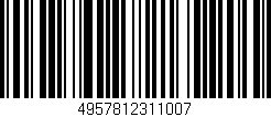 Código de barras (EAN, GTIN, SKU, ISBN): '4957812311007'