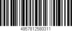 Código de barras (EAN, GTIN, SKU, ISBN): '4957812580311'