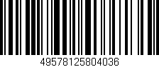 Código de barras (EAN, GTIN, SKU, ISBN): '49578125804036'