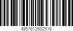 Código de barras (EAN, GTIN, SKU, ISBN): '4957812602518'