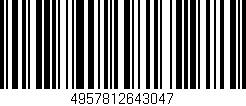 Código de barras (EAN, GTIN, SKU, ISBN): '4957812643047'