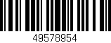 Código de barras (EAN, GTIN, SKU, ISBN): '49578954'