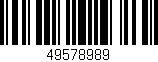 Código de barras (EAN, GTIN, SKU, ISBN): '49578989'