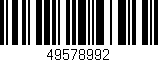 Código de barras (EAN, GTIN, SKU, ISBN): '49578992'