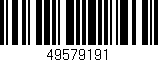 Código de barras (EAN, GTIN, SKU, ISBN): '49579191'