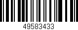 Código de barras (EAN, GTIN, SKU, ISBN): '49583433'